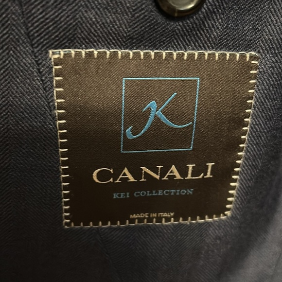 Canali Navy blue jacket. KEI collection made in Italy. - Picture 4 of 10